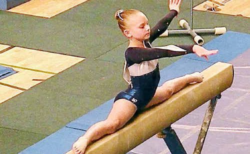 Warwick gymnast Sammy Pearson in action at the state championships. Warwick gymnast Sammy Pearson in action at the state championships.